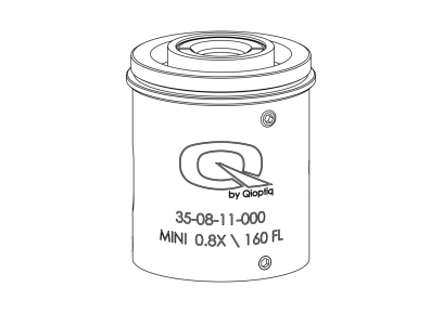 20230922 Gloor Grafik Optem 35 08 11 000 Mini Tubuslinse 0.8x:160